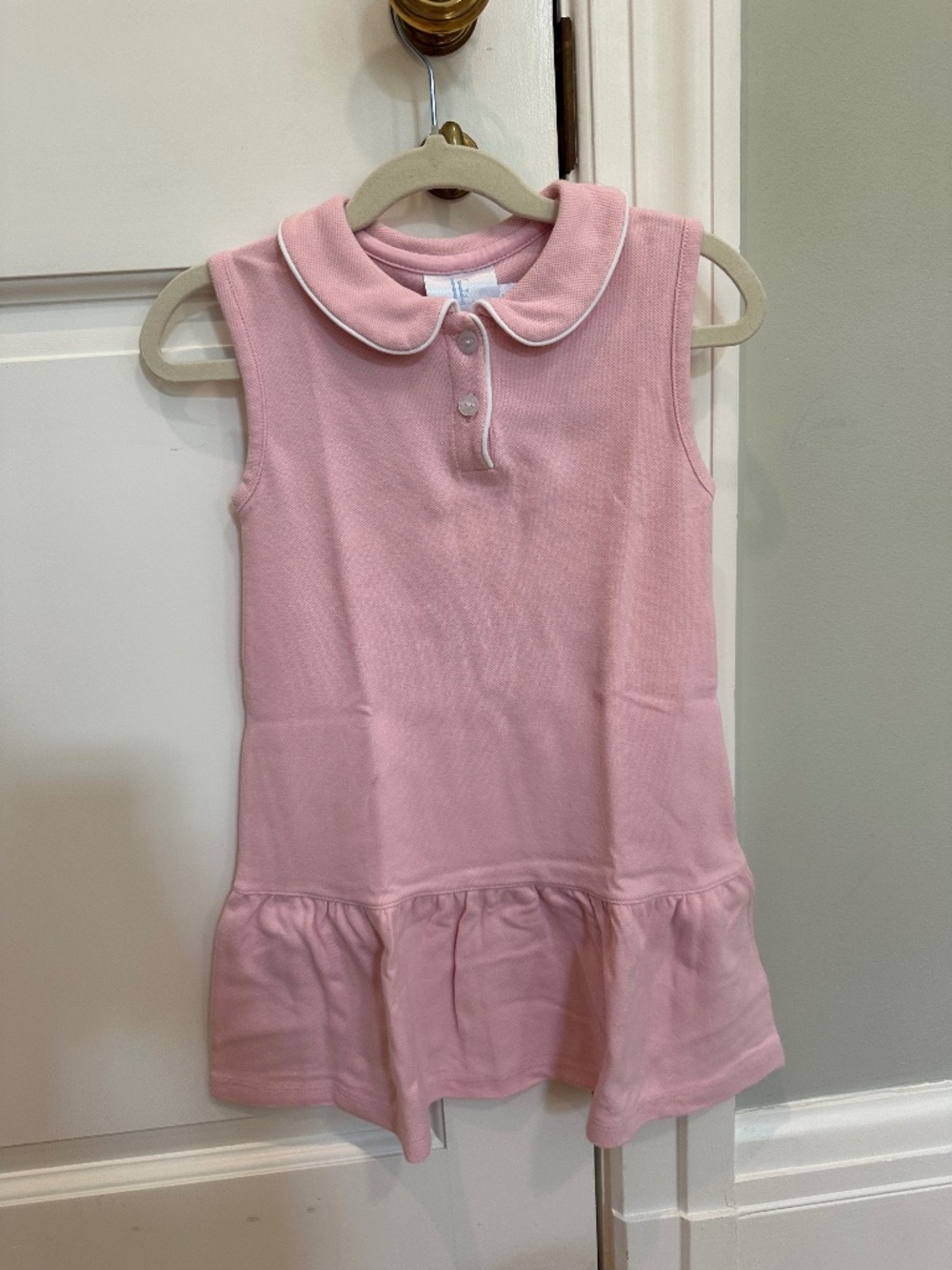 Little English Girls Pink Sleeveless Polo Dress Size 4